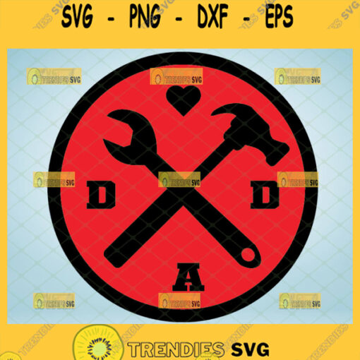 dad tool svg hammer and wrench crossed tools svg 1