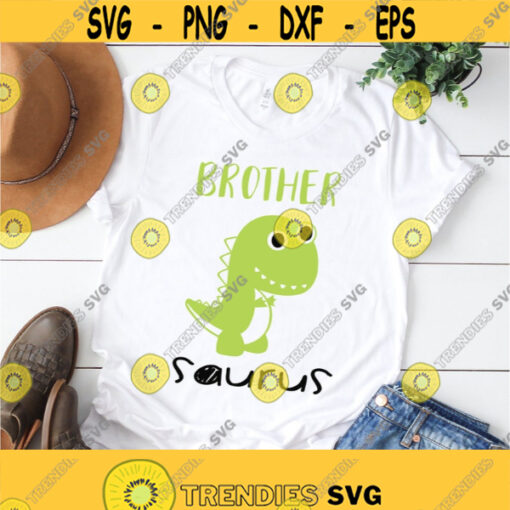 dinosaur svg brother saurus svg jurassic svg brother svg birthday svg t rex svg dino svg iron on clipart SVG DXF eps png pdf Design 274