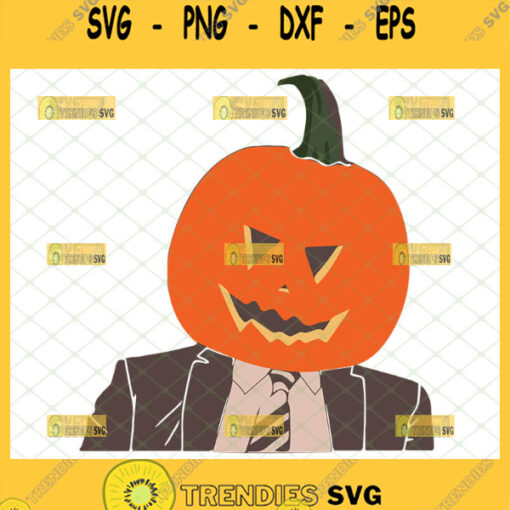 dwight pumpkin head svg funny the office tv show gifts