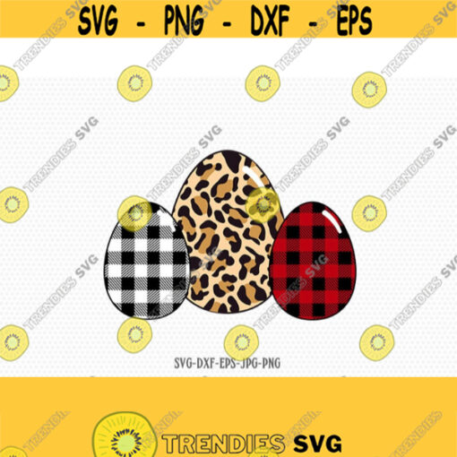 easter eggs buffalo plaid cheetah print svg Easter svg easter eggs svg happy easter svg svg files for cricut and silhouette jpg png dxf Design 695