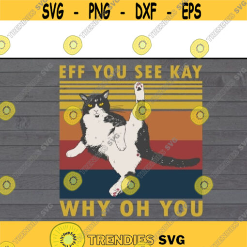eff you see kay why oh you cat svg eff you see kay cat svg Vintage funny cat svg files for cricutDesign 324 .jpg