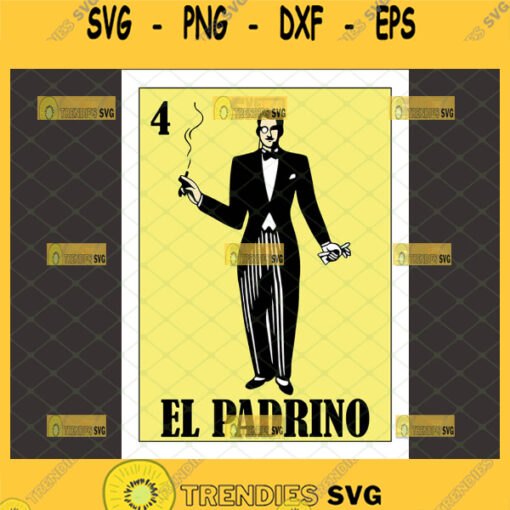 el padrino svg mexican loteria card svg don corleone 1