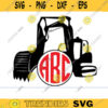 excavator svg excavator monogram svg digger svg construction svg excavator name frame svg heavy equipment svg excavator split monogram Design 1050 copy