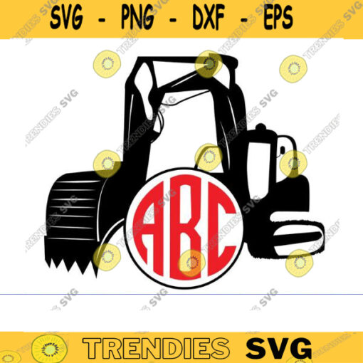 excavator svg excavator monogram svg digger svg construction svg excavator name frame svg heavy equipment svg excavator split monogram Design 1050 copy