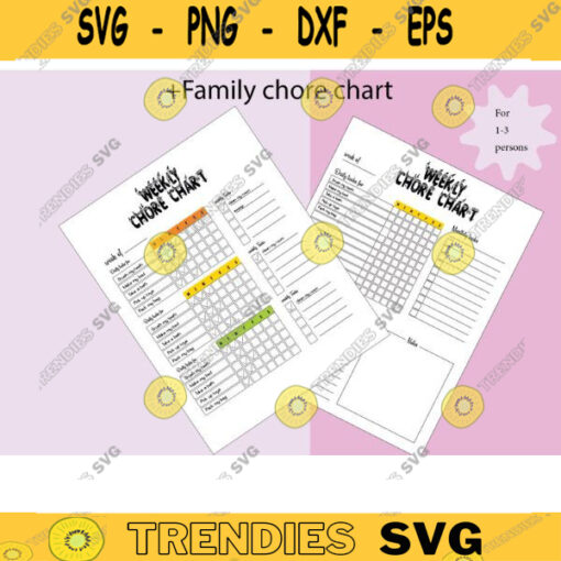 family chore chart for kids kids chore chart editable chore chart Printable Chore Chart Kids Responsibility Chart kids planner Design 1639 copy