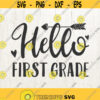 first grade SVG back to school svg first grade shirt first grade sign 1st grade svg file for Silhouette Cricut Design 584
