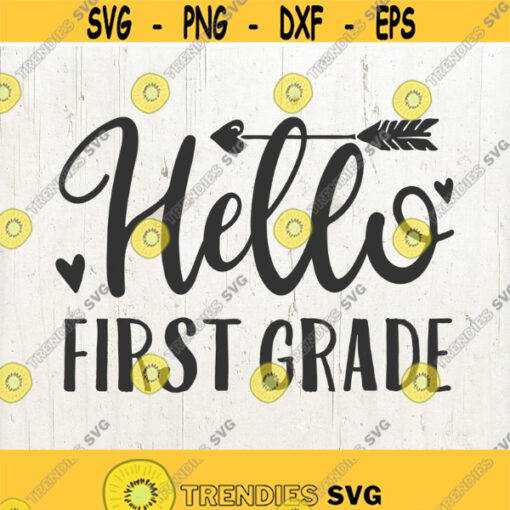first grade SVG back to school svg first grade shirt first grade sign 1st grade svg file for Silhouette Cricut Design 584