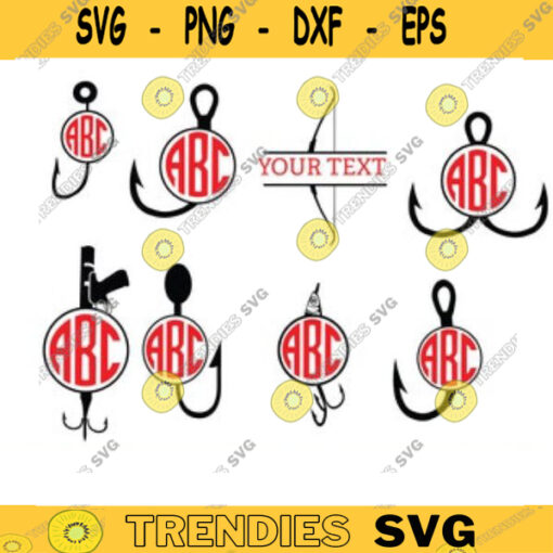 fishing hunting monogram svg deer monogram svg hunting fishing svg fishing svg hunting svg fishing hook svg hunt svg monogram svg Design 1600 copy