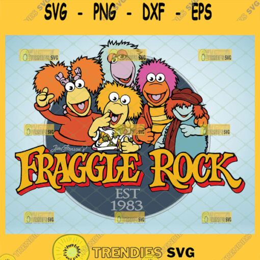fraggle rock svg red mokey boober wembley gobo cartoon puppet tv show svg