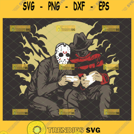 freddy vs jason svg funny jason voorhees and freddy krueger horror gifts for friends