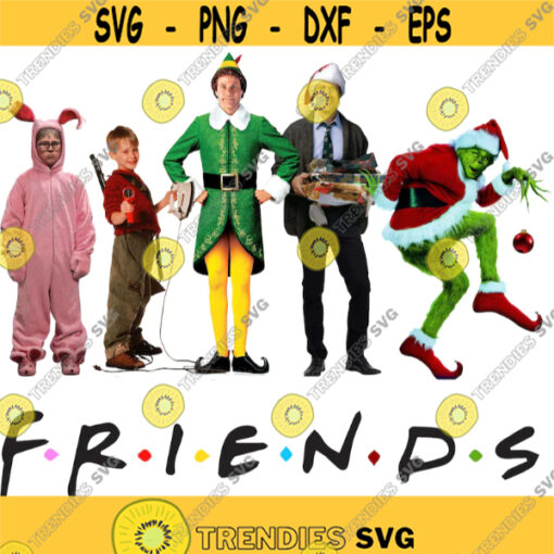 friends christmas themed png digital file Design 2