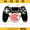 gamer controller split monogram name fram SVG gamer svg video game svg gamer controller svg gamer shirt svg Game Player svg monogram Design 661 copy