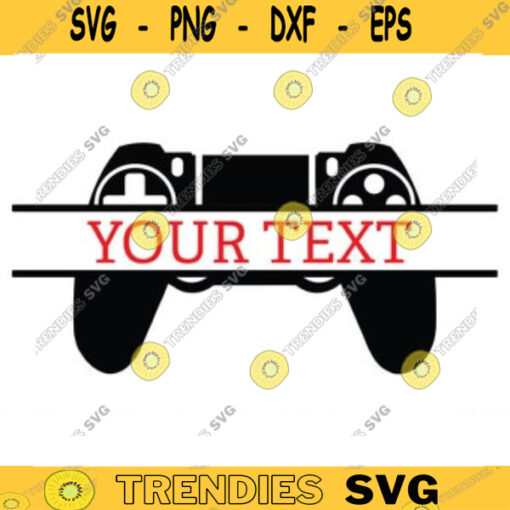 gamer controller split monogram name fram SVG gamer svg video game svg gamer controller svg gamer shirt svg Game Player svg monogram Design 81 copy