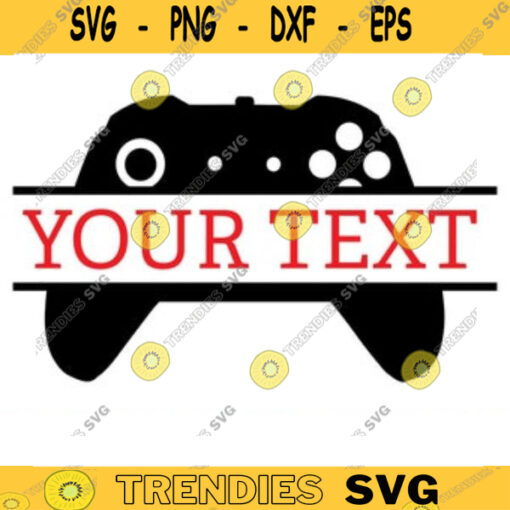 gamer controller split monogram name fram SVG gamer svg video game svg gamer controller svg gamer shirt svg Game Player svg monogram copy