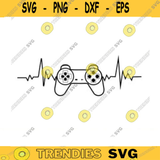 gamer heartbeat SVG gamer svg video game svg gameer controller heartbeat ekg svg gamer shirt svg Funny Gaming Quotes Game Player svg Design 719 copy