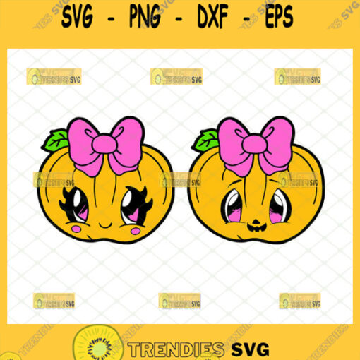 girly pumpkin svg