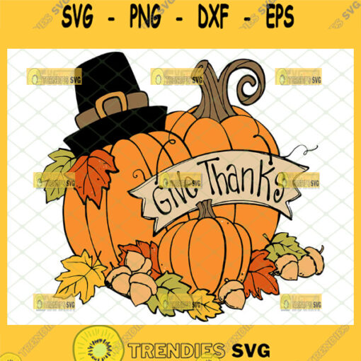 give thanks pumpkin svg thanksgiving svg