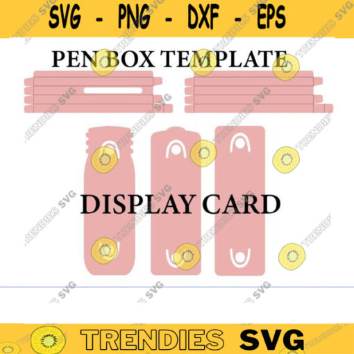 glitter pen card svg glitter pen display card template Glitter Pen card packaging template svg Pen Box Template Pen Packaging epoxy pen Design 146 copy