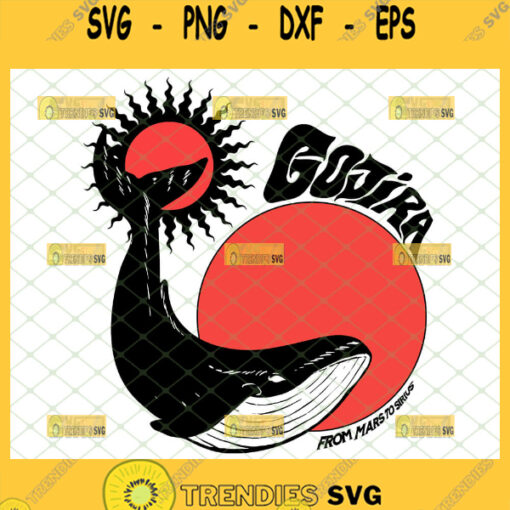 gojira svg sun moon from mars to sirius whale flying svg