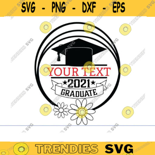 graduation cap svg monogram svg split name frame svg graduation svg graduation hat svg graduate svg class of 2021 svg2021 graduation Design 1488 copy