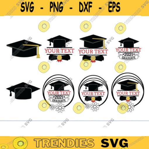 graduation cap svg monogram svg split name frame svg graduation svg graduation hat svg graduate svg class of 2021 svg2021 graduation Design 421 copy