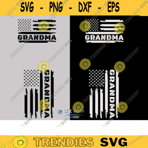 grandma American flag SVG Grandma svg grandma USA flag svg Grandmother svg Grandma Distressed American Flag SVG eps dxf png pdf copy