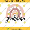 grandma svg Mama svg rainbow svg grandma clipart Sublimation designs download SVG files for Cricut PNG files