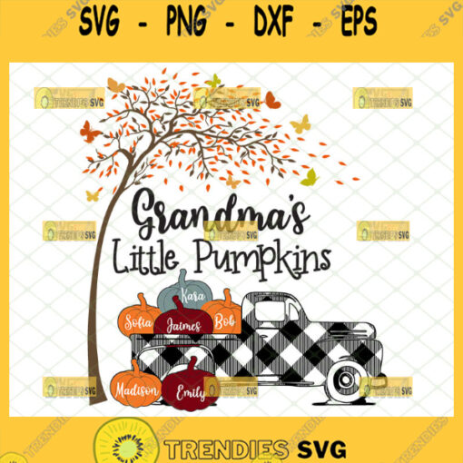 grandmas little pumpkins svg