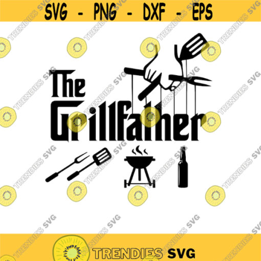 grillfather fathers day grill themed godfather themed Dad themed svg png digital cut files fathers day dad shirts Design 53