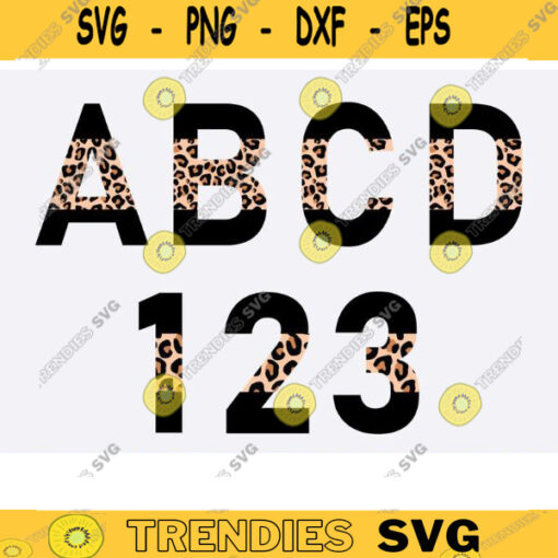 half Leopard font svg Leopard cheetah half print font letters alphabet svg png Leopard alphabet letters svg color font Animal fonts svg Design 1157 copy