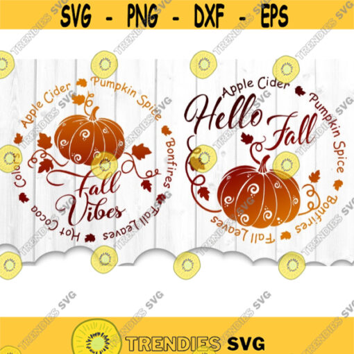 hello fall svg thanksgiving svg fall svg fall leaves svg autumn svg silhouette cut files cricut cutting files svg dxf eps png. .jpg