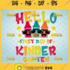 hello kindergarten svg first day of kindergarten shirt svg