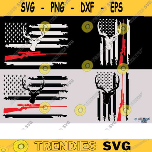 hunting American Flag svg Deer hunt flag svg hunting usa flag svg hunting svg deer hunting svg hunter man svg eps pdf dxf png copy