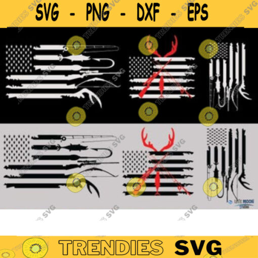 hunting and fishing American flag svg hunting fishing flag svg hunting fishing usa flag svg fisherman svg hunting man svg bundle svg copy