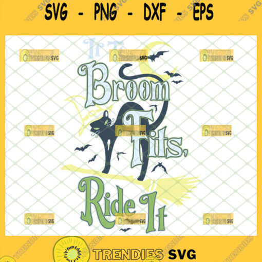 if the broom fits ride it svg halloween crafts