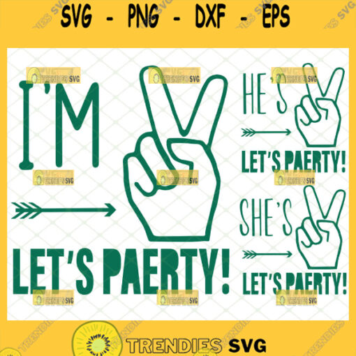 im hes shes lets party svg bundle diy gift for 2nd birthday boy girl svg family matching shirt svg 1
