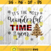 its the most wonderful time of the year svg christmas svg snowflake svg merry christmas svg silhouette cricut files svg dxf eps png .jpg