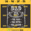 jack daniels fathers day svg the man the myth the whiskey legend 1