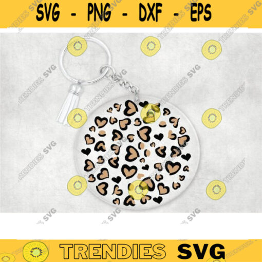 keychain svg Keychain leopard print SVG Key Ring Pattern Key Ring svg Round Pattern svg keyring svg cheetah print svg leopard print Design 414 copy