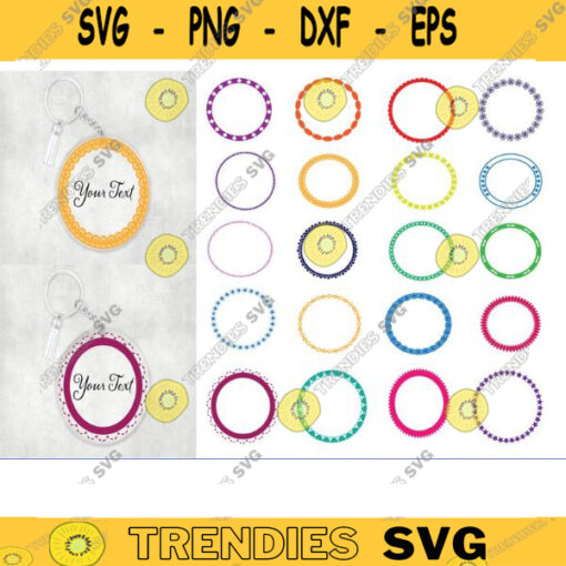 keychain svg bundle Keychain Pattern SVG Circle Frame Svg Key Ring svg Round Pattern svg Circle Patterns Svg circle floral key ring copy