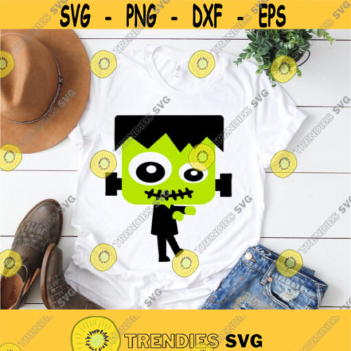 kid Halloween svg Halloween svg Frankenstein svg halloween svg kid Monster svg Frankenstein face svg iron on SVG DXF eps png pdf Design 487