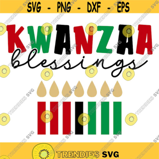 kwanzaa winter time digital cut png and svg files Design 4