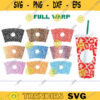 leopard print svg cup svg leopard cold hot cup svg tumbler svg animal pattern svg cheetah venti Cold Cup Svg coffee cup svg full warp copy