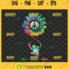live laugh love svg colorful hippie logo with sunflower svg