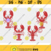 lobster svg Crawfish svg crab svg seafood svg Summer svg beach svg wedding svg monogram svg iron on SVG DXF eps png pdf Design 192