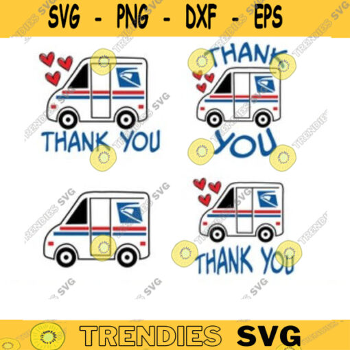 mail truck thank you svg mail truck svg post office svg delivery truck svg usps svg postal worker svg truck svg usps truck svg bundle copy