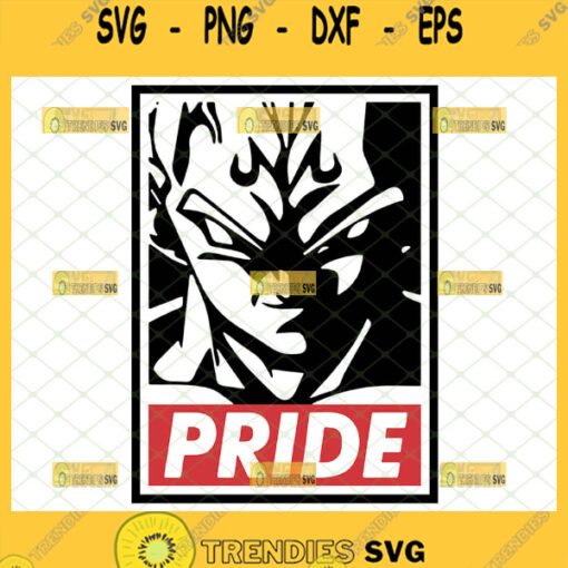 majin vegeta saiyan pride svg dragon ball z svg dbz gifts for fans