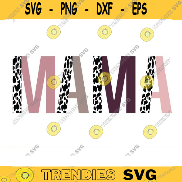 Bundle SVG - Mama Cow Print Png Svg, Mom Svg Png, Mom Cow Print, Mom ...
