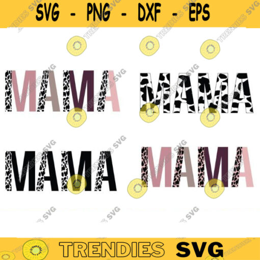 mama cow print png svg mom svg png mom cow print mom design cow pattern cut file Black and White Cow Mom Life Wife Sublimation bundle Design 581 copy