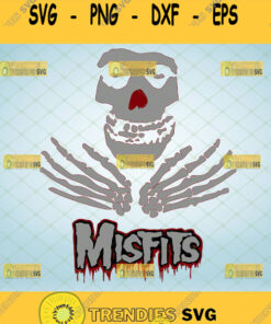Misfits Skull Svg Punk Rock Band Gifts Svg Cut Files Svg Clipart Silhouette Svg Cricut Svg Files